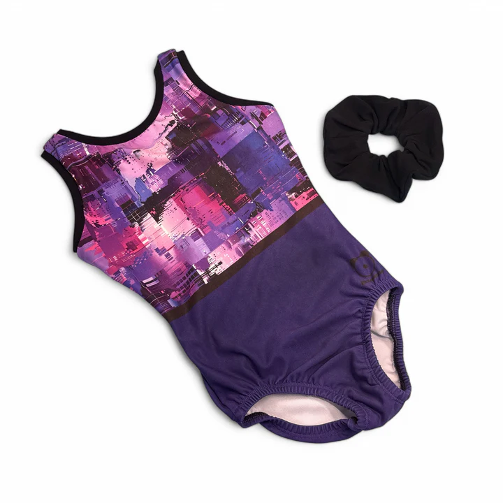 Purple Glitch Gym Leo