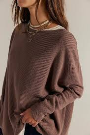 Free People Latte Blues Thermal