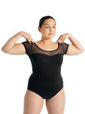 Mesh yolk SS leotard