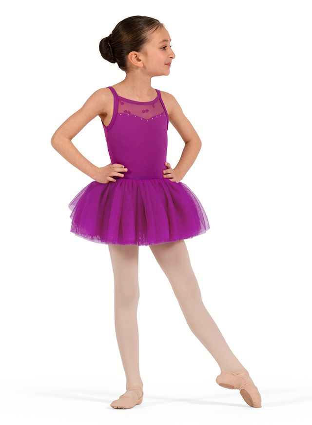 Child Opulence Floral Print Tutu Dress
