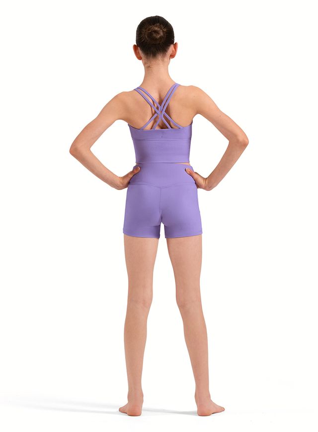 Kids Opulence Ribbed Strappy Back Crop Top