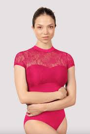 Womens Majesty lace detail leotard