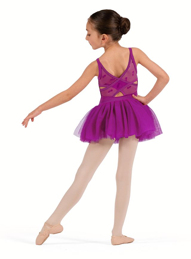 Child Opulence Floral Print Tutu Dress