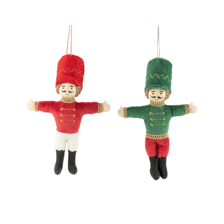 Fabric Nutcracker Ornament