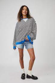 Free people Classic Striped Crew