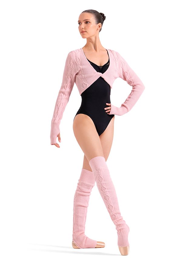 Adult Opulence Cable Knit Leg Warmers