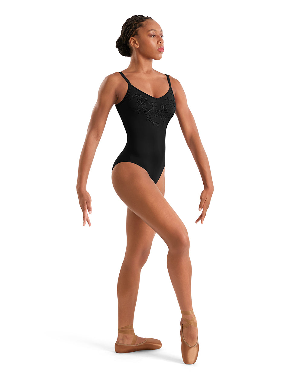 Adagio Embroidered Strappy Back Leo